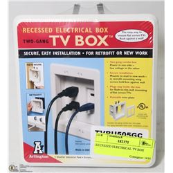 RECESSED ELECTRICAL TV BOX