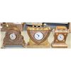 Image 1 : THREE DECORATIVE MANTLE CLOCKS