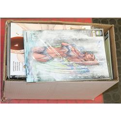 BOX OF ESTATE COMICS AND TRADE PAPERBACKS