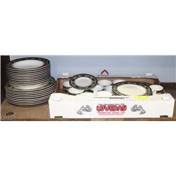 SET OF MIKASA DINNERWARE, 9 FULL SETTINGS