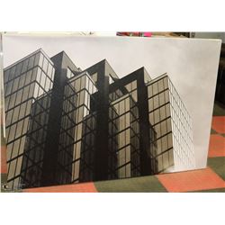LARGE BUILDING CANVAS ART