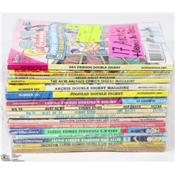BUNDLE OF 17 ARCHIE COMICS AND MORE.