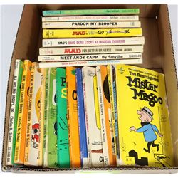 20 VINTAGE MAD/SNOOPY ETC PAPER BACKS