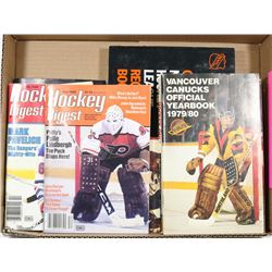 10 VINTAGE NHL GUIDES & BOOKLETS