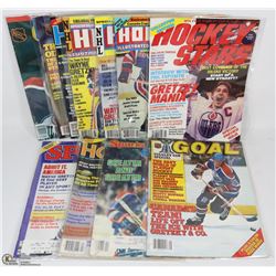 11 VINTAGE GRETZKY COLLECTORS MAGAZINES