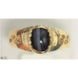 31) 10KT YELLLOW GOLD CHRYSOBERYL CAT'S EYE RING