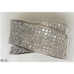 32) STERLING SILVER DIAMOND RING