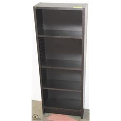 LOT OF 3 ESPRESSO 4 TIER ADJUSTABLE SHELF UNIT