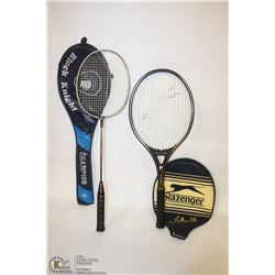 PAIR OF TENNIS RACKETS
