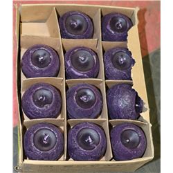 LOT OF 23 NATURALLY CANDLES PURPLE SCENTED CANDLES