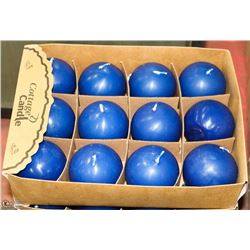 LOT OF 12 COTTAGE CANDLE BLUE SCENTED CANDLES