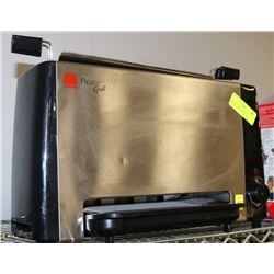 VERTICAL GRILL WITH INSTRUCTIONS AND RECIPES