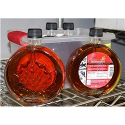 LOT OF 4 BOTTLES OF MAPLE SYRUP, EACH BOTTLE 250ML