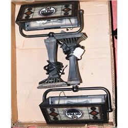 PAIR OF OILER TABLE LAMPS.