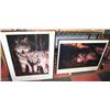 Image 1 : PAIR OF BRANDON BURG WOLF FRAMED PRINTS 24X30