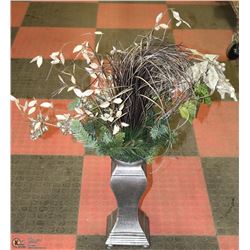 SILVER SILK FLOWER ARRANGEMENT