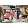 Image 1 : GROUP OF EXERCISE EQUIPMENT, INCLUDES WEIGHTS