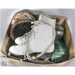 BOX OF WICKER BASKETS