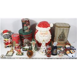 ESTATE FLAT OF ASSORTED CHRISTMAS DECORATIONS