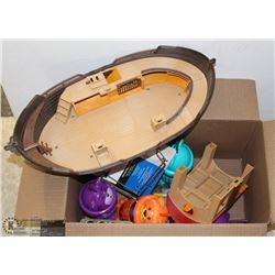 FLAT OF ASSORTED KIDS SIPPY CUPS AND MORE.