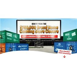 LIQUIDATION ALERT 1 MILLION DOLLARS OF