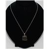Image 2 : CERTIFIED CANADIAN CUSTOM MADE FREE FORM AMMONITE NECKLACE - 23MM X 22MM, GOOD COLOR PLAY.