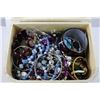 Image 2 : LARGE WOODEN BOX FILLED WITH ESTATE JEWELLERY