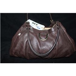 BROWN GUCCI HANDBAG
