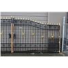 Image 2 : BRAND NEW TWO PIECE 19 FT TOTAL IRON GATE SET