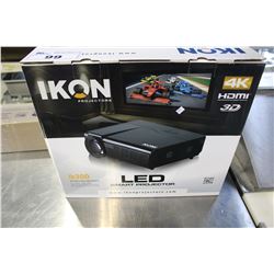 IKON PROJECTOR WITH PROJECTOR SCREEN - NEW IN BOX