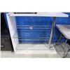 Image 1 : WHITE AND GLASS SHELF UNIT