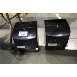 PAIR OF PAPER TOWEL DISPENSERS