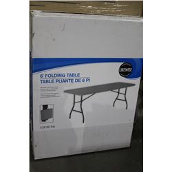 PAIR OF SIX FOOT FOLDING TABLES