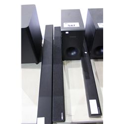 SAMSUNG SUBWOOFER AND 2  SOUNDBARS