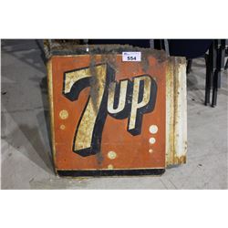 ORIGINAL VINTAGE 7 UP SIGN