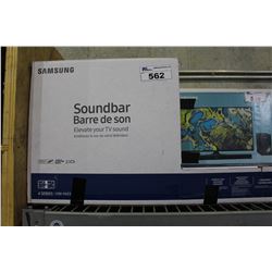 SAMSUNG SOUNDBAR AND SUBWOOFER