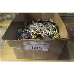 BOX OF COSTUME JEWELLERY