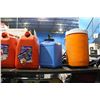Image 2 : SHELF LOT OF WATER COOLERS, GAS CANS AND MORE