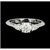 Image 2 : 0.85 ctw Diamond Ring - Platinum