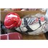 Image 1 : HOCKEY SHIN PADS AND LACROSSE HELMET