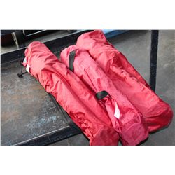 THREE FOLDING CAMP CHAIRS