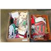 Image 1 : BOX AND TOTE OF CHRISTMAS DECOR
