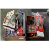 Image 2 : BOX AND TOTE OF CHRISTMAS DECOR