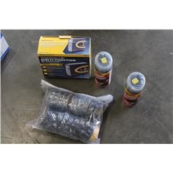 ELECTRIC AIR COMPRESSOR TIRE SEALANT AND ELECTRICAL TAPE