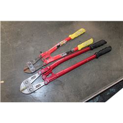 2 PAIRS OF BOLT CUTTERS