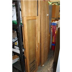 WOOD GLASS DOOR CABINET