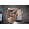 Image 1 : BOX OF TOOLS TRAILER HITCHES AND TOOL BELTS