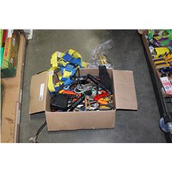BOX OF TOOLS SAFETY HARNESS AND EXACTO KNIVES