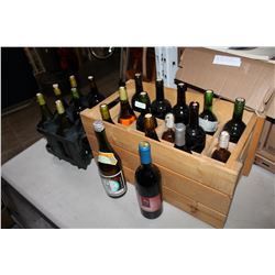 WOOD BAYOU BREWING CRATE AND CONTENTS
