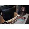 Image 1 : BOX OF ESTATE GOODS AND HEADPHONES